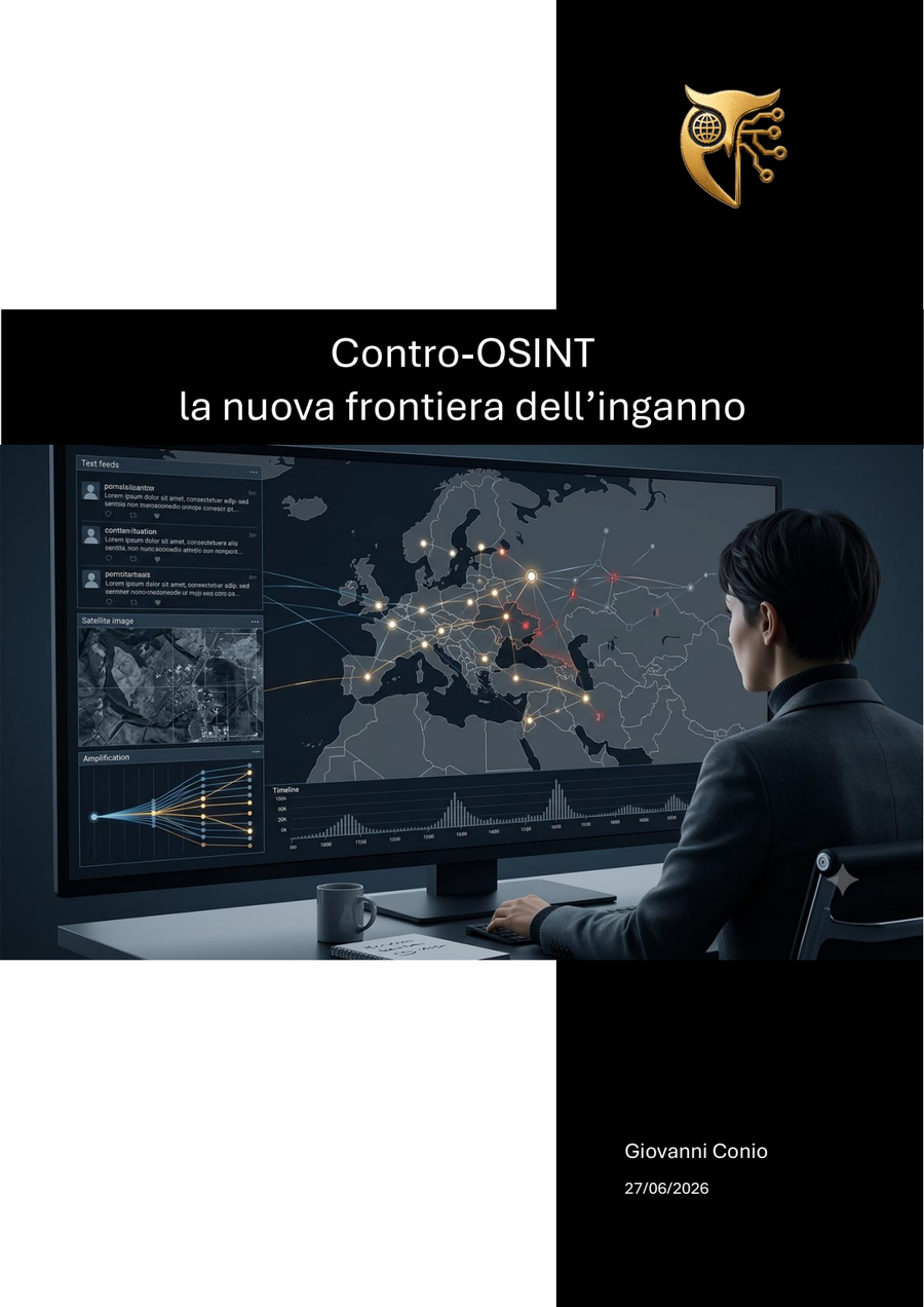 Copertina di Contro-OSINT: la nuova frontiera dell’inganno