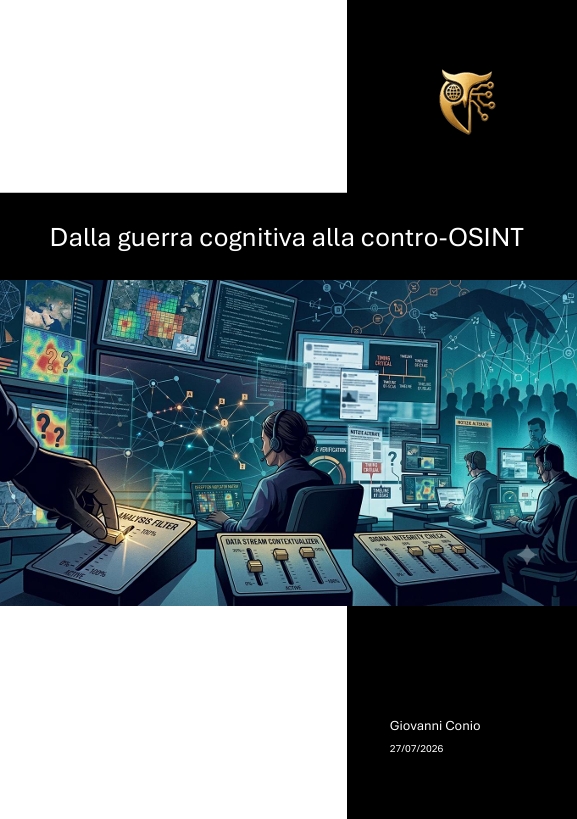 Copertina di Dalla guerra cognitiva alla contro-OSINT